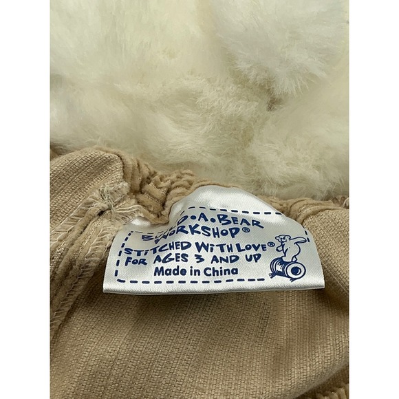 Build a Bear Cream White Teddy Bear Lilac Bows Blue Summer Top Corduroy Skirt - Picture 5 of 8